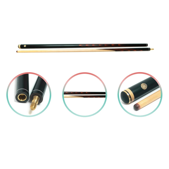 Кий для русского бильярда «4х6 Консул Черный граб-падук»