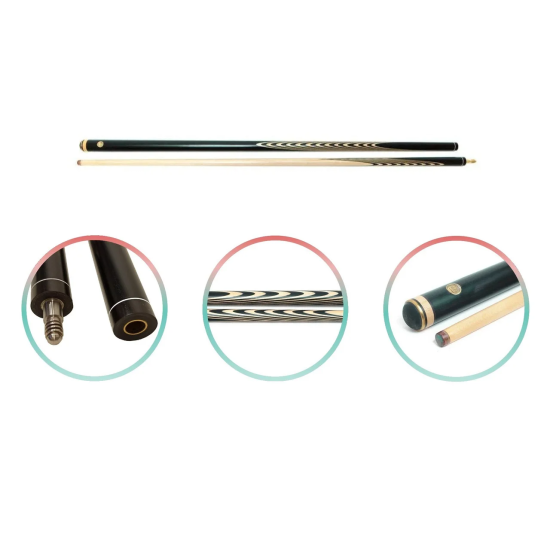 Кий для русского бильярда «8х12 Премиум Черный граб»