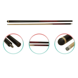 Кий для русского бильярда «8х12 Премиум Черный граб-падук»