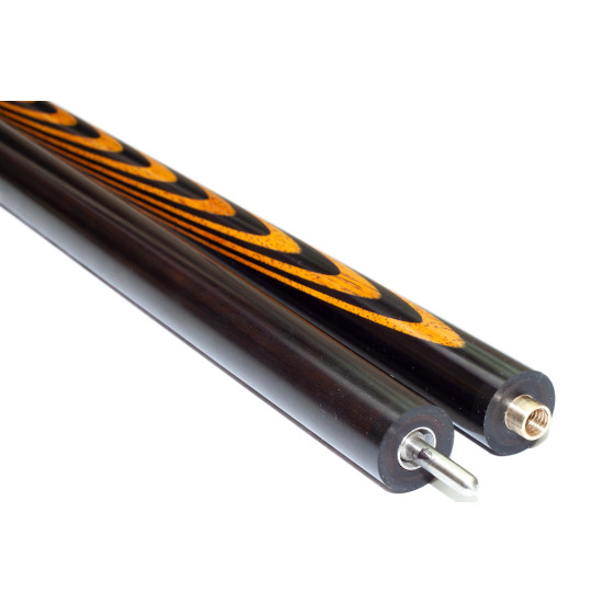 Кий для русского бильярда «2/3 Черный граб+белинга 10 запилов»Батченко