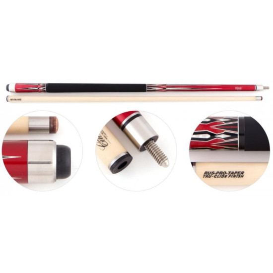 Кий для русского бильярда «Cuetec Cobra C-3» (красный)Cuetec