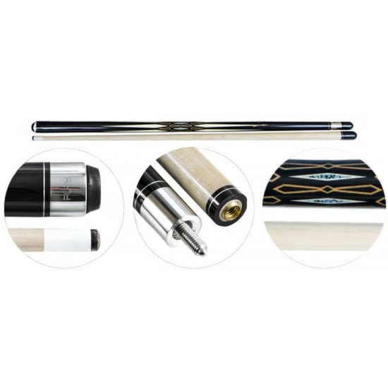 Кий для русского бильярда «Fury Crown FCRP-4» (черный)Classic